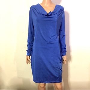 Cute long sleeve blue dress